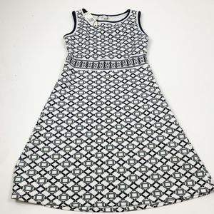 NWT Sophie Max Black/White Sleeveless Dress